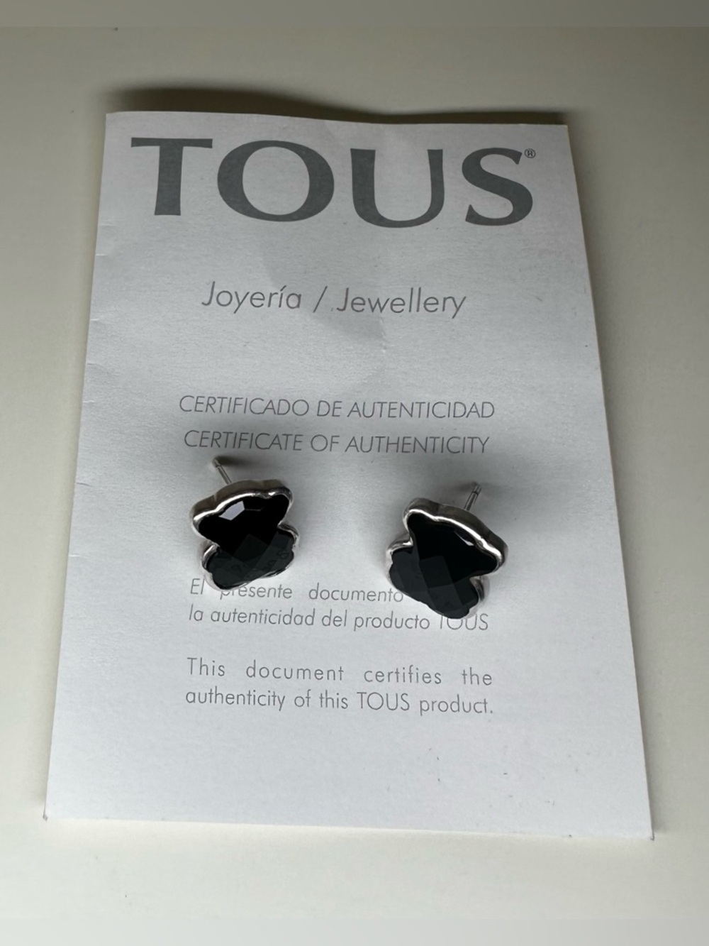 TOUS Sterling Silver and Onyx Earrings - Picture 10 of 11